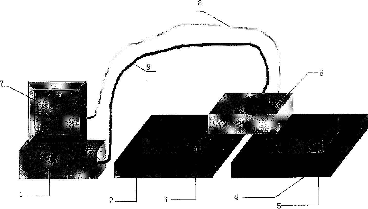 Emission scanning phased array ground detecting radar