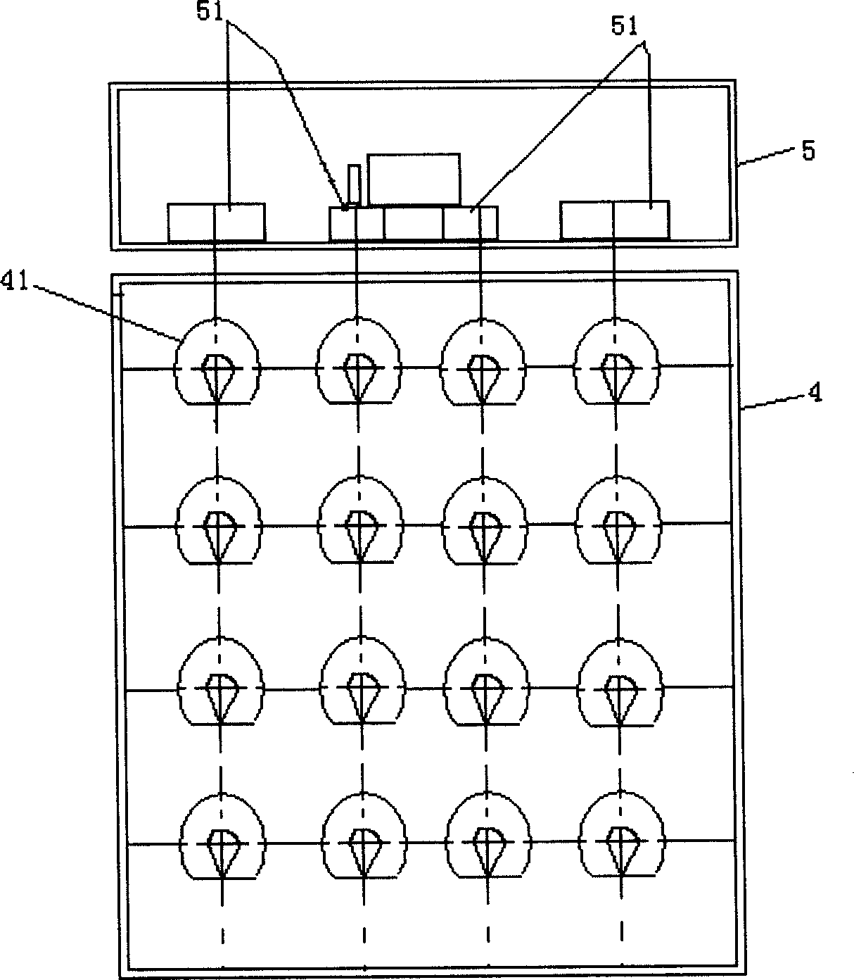 Emission scanning phased array ground detecting radar