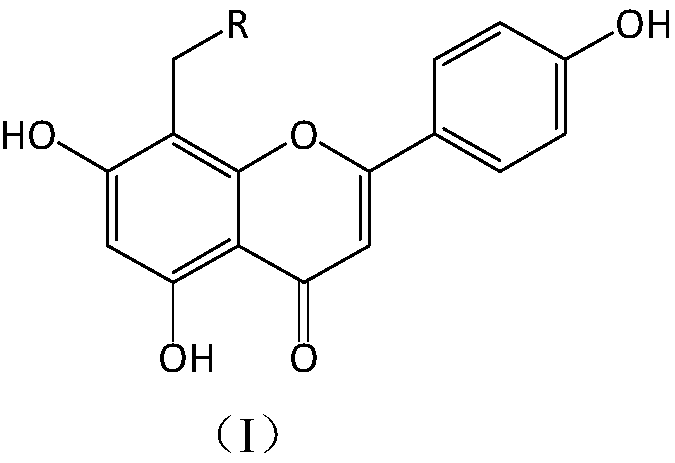 Apigenin derivatives and application of apigenin derivatives in treatment of hyperuricemia