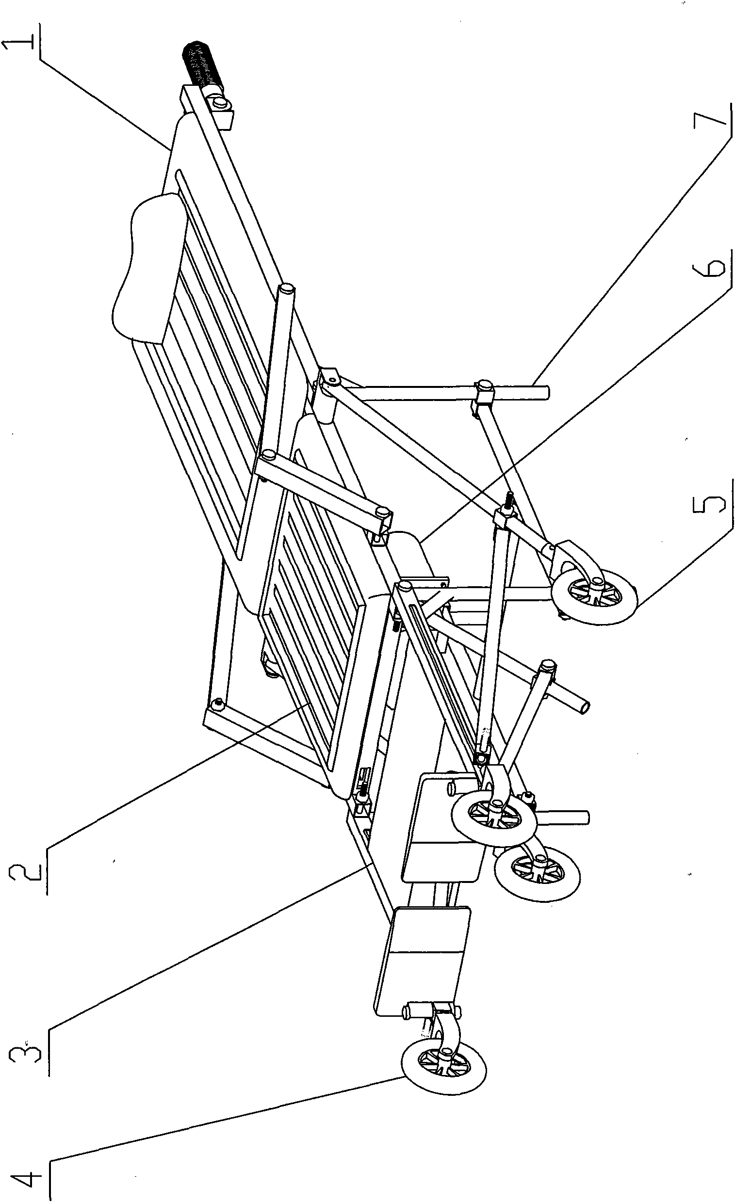 Multifunctional wounded and sick person conveying device and using method thereof