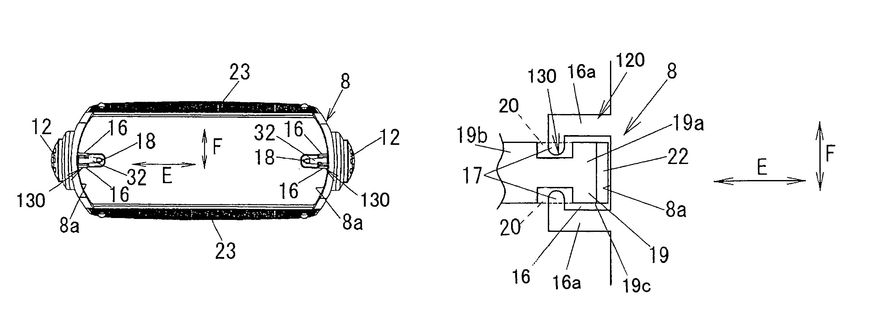 Reciprocation type electric shaver