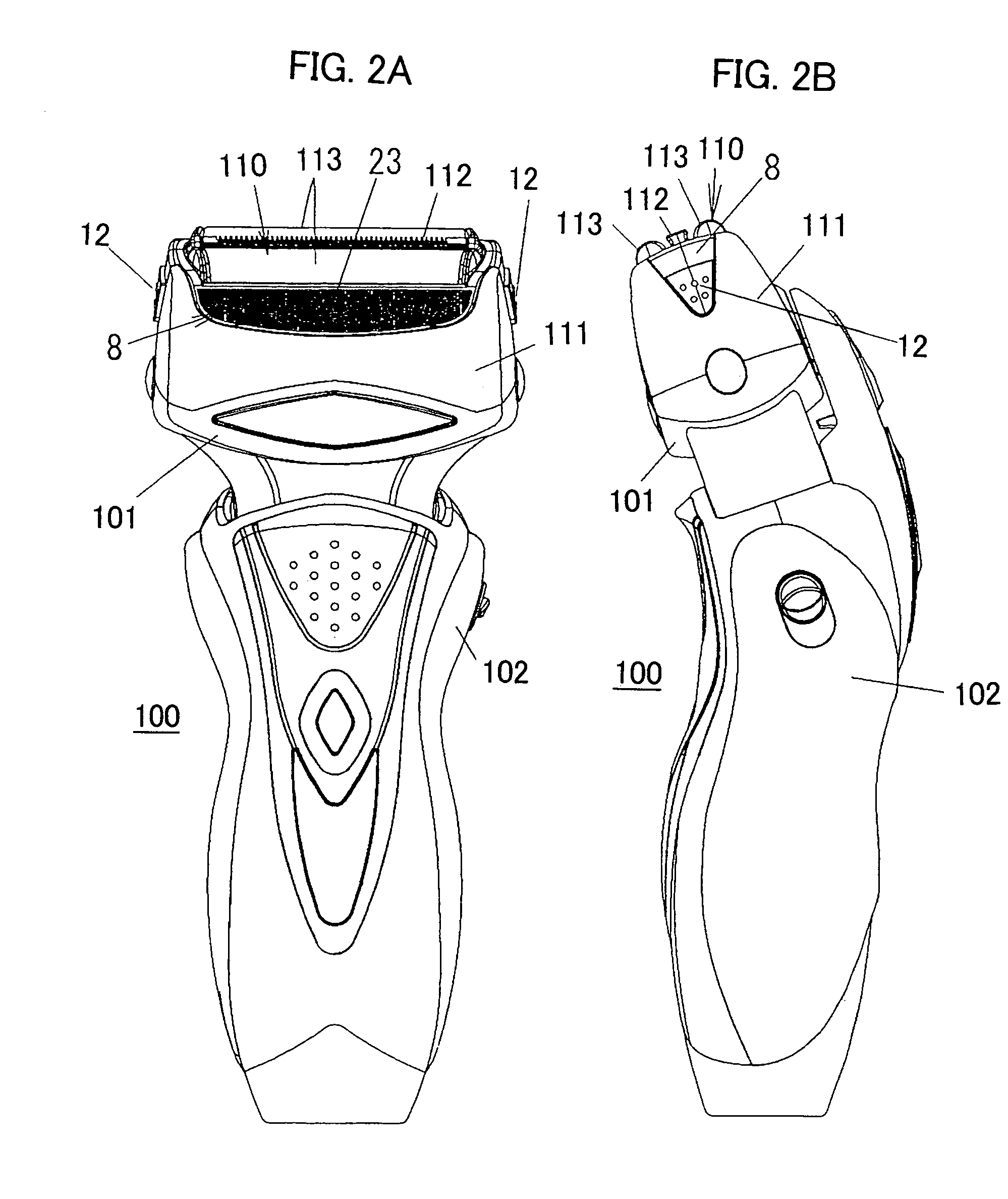 Reciprocation type electric shaver