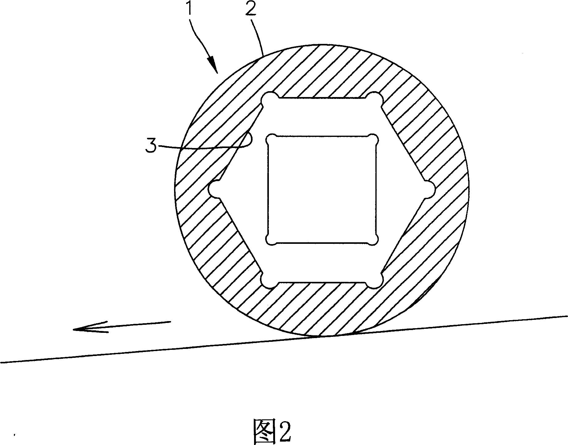 Anti-skid sleeve with even thickness bucket wall