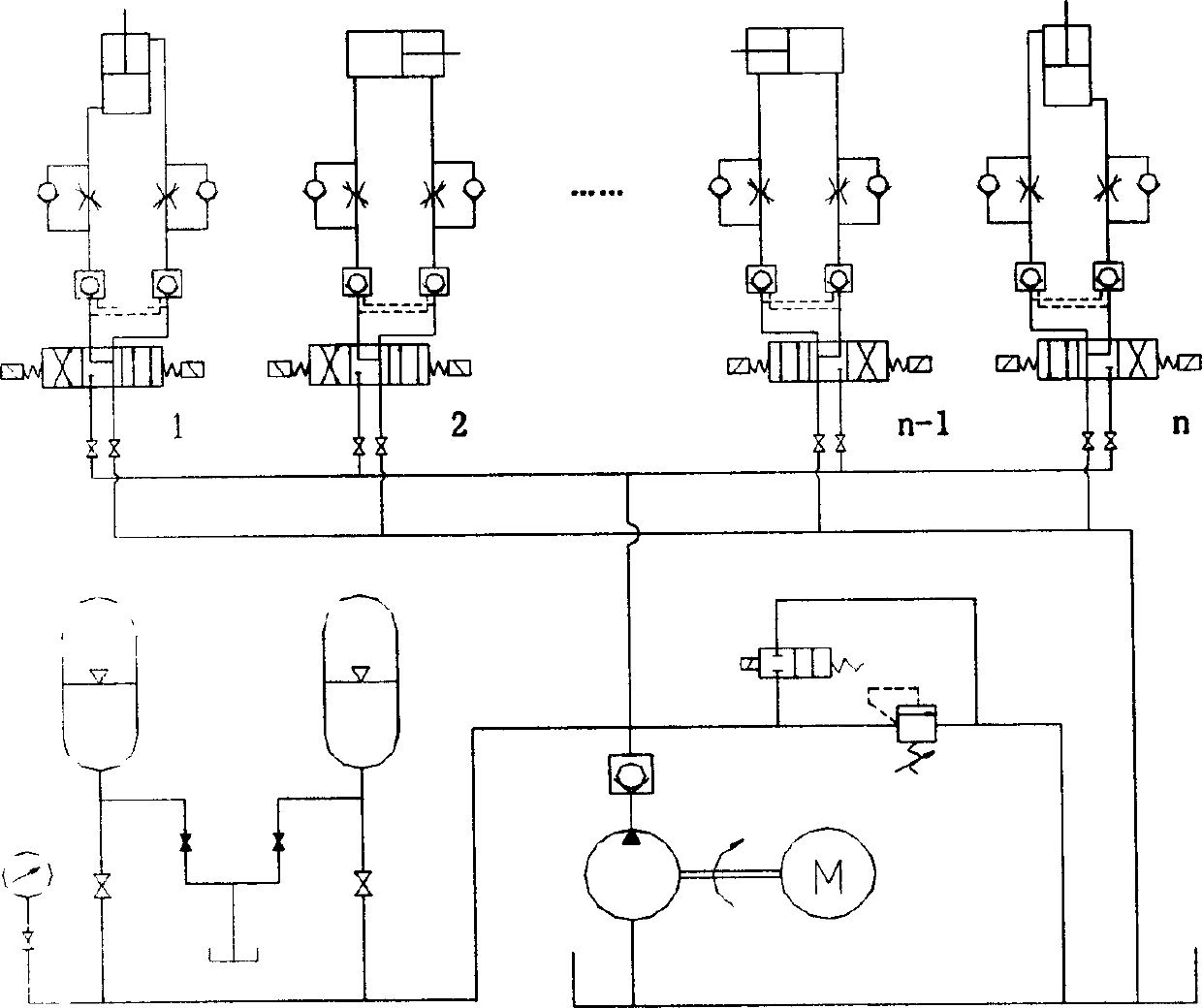 Measuring method for leakage of hydraulic system and its application