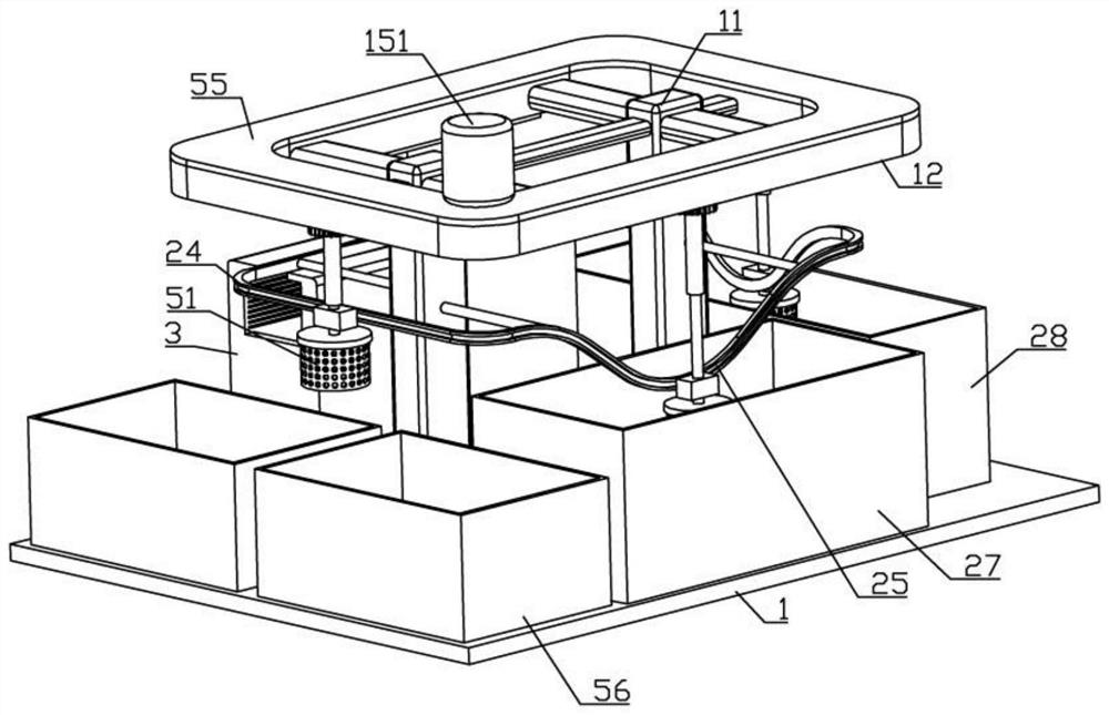 Chemical silvering device for plastic products