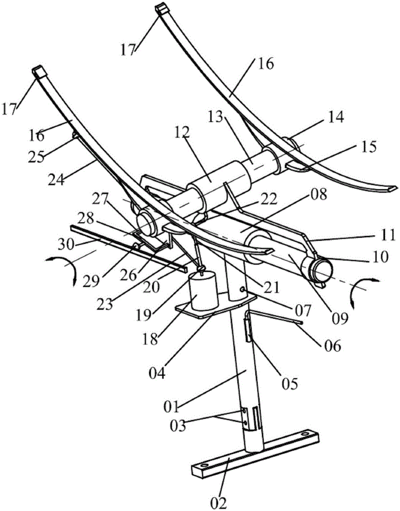 Automatic tracking and two-dimensional rotating solar energy control system