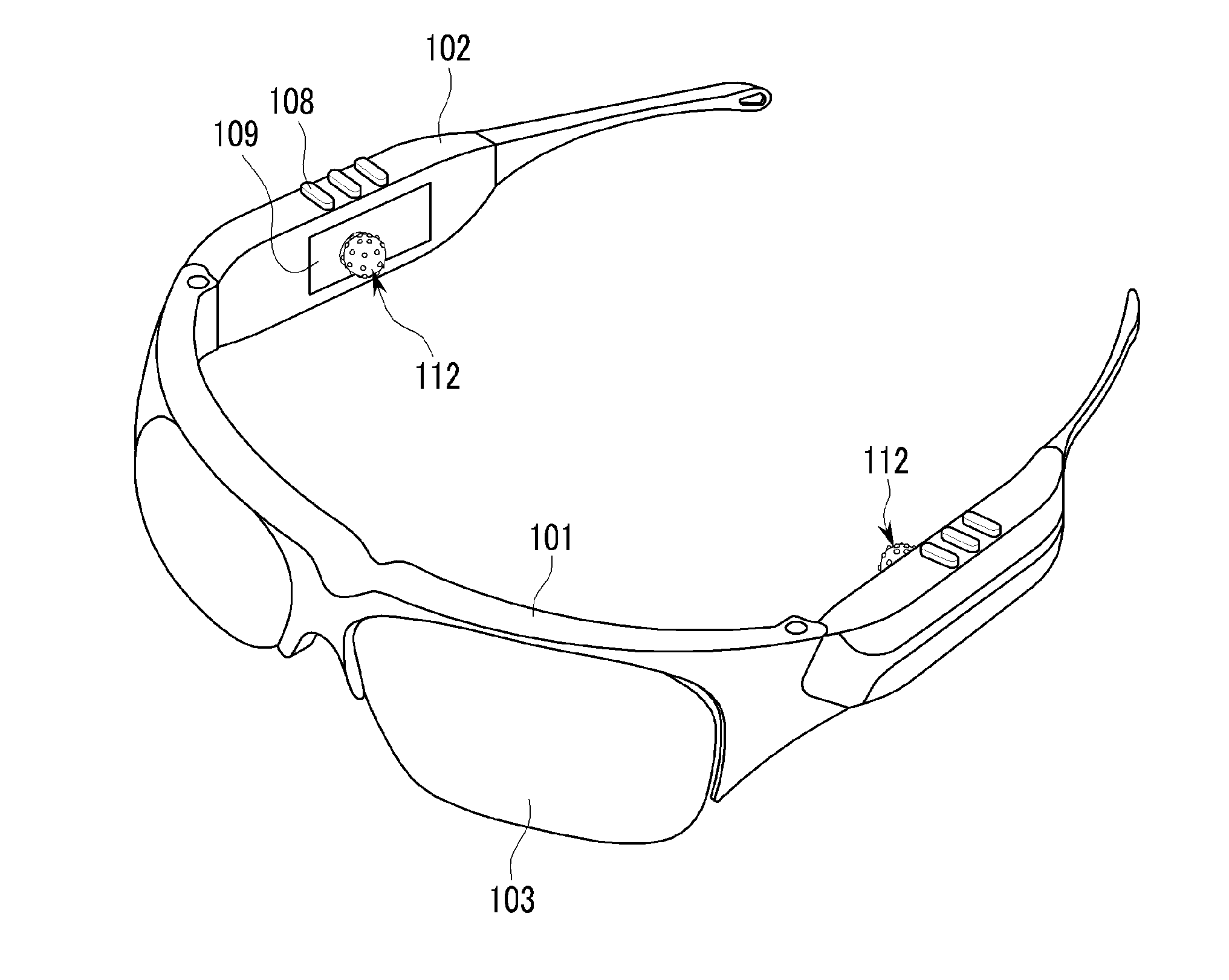 Glasses for prevention of sleepiness