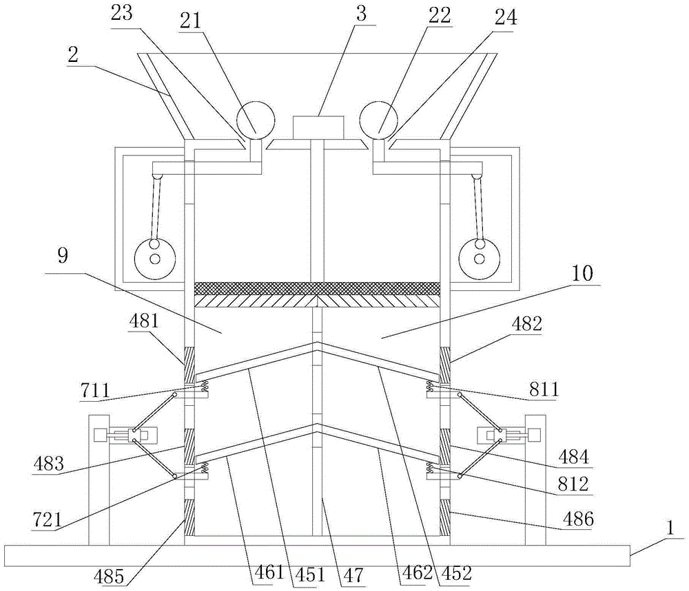 Corn-grain grading screening device with good screening effect