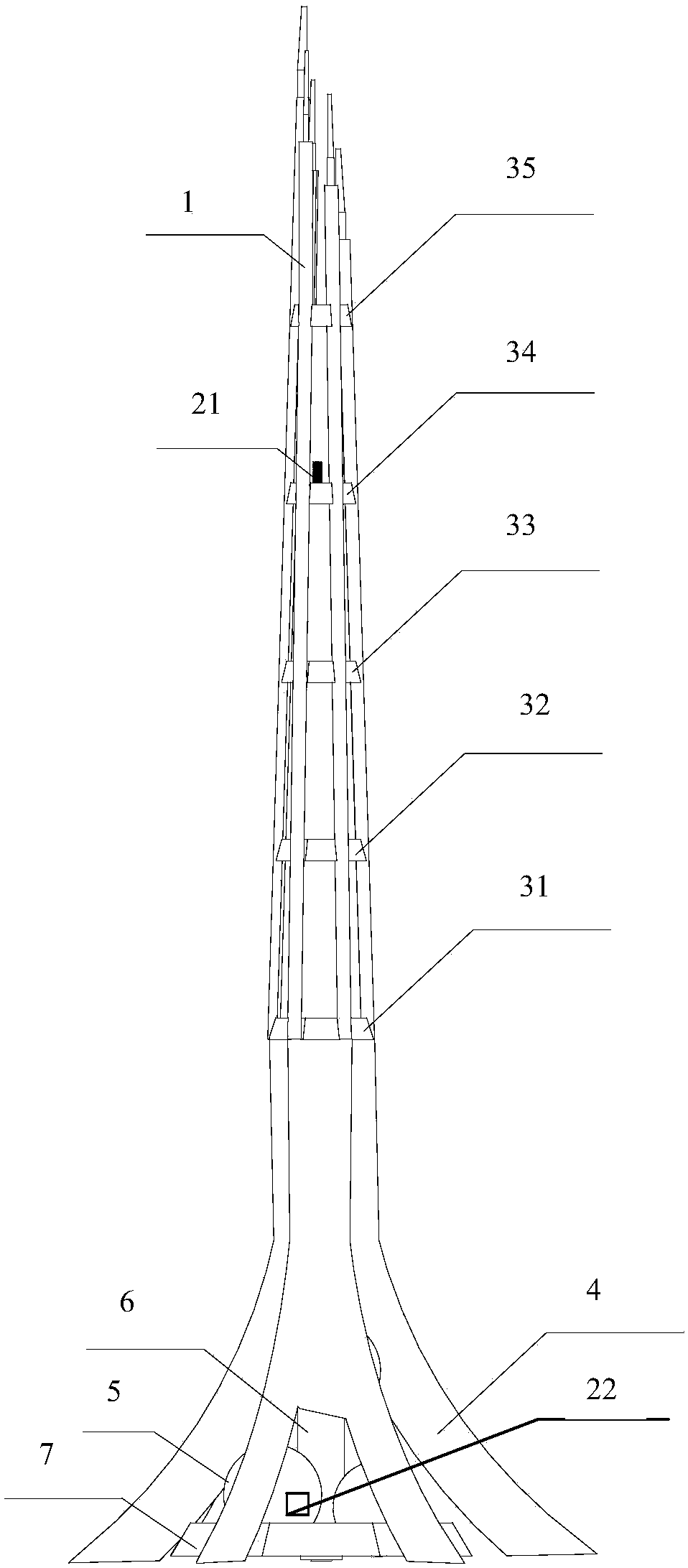 Tower-cabinet integrated communication base station