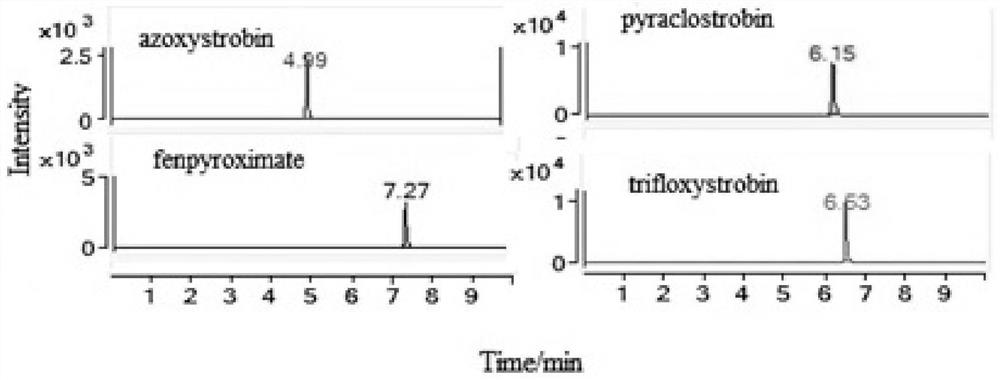 Magnetic fullerene nano-material and application thereof in magnetic dispersion solid-phase extraction of methyl methoxyacrylate pesticides