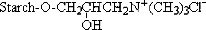 Method for synthesizing cationic starch