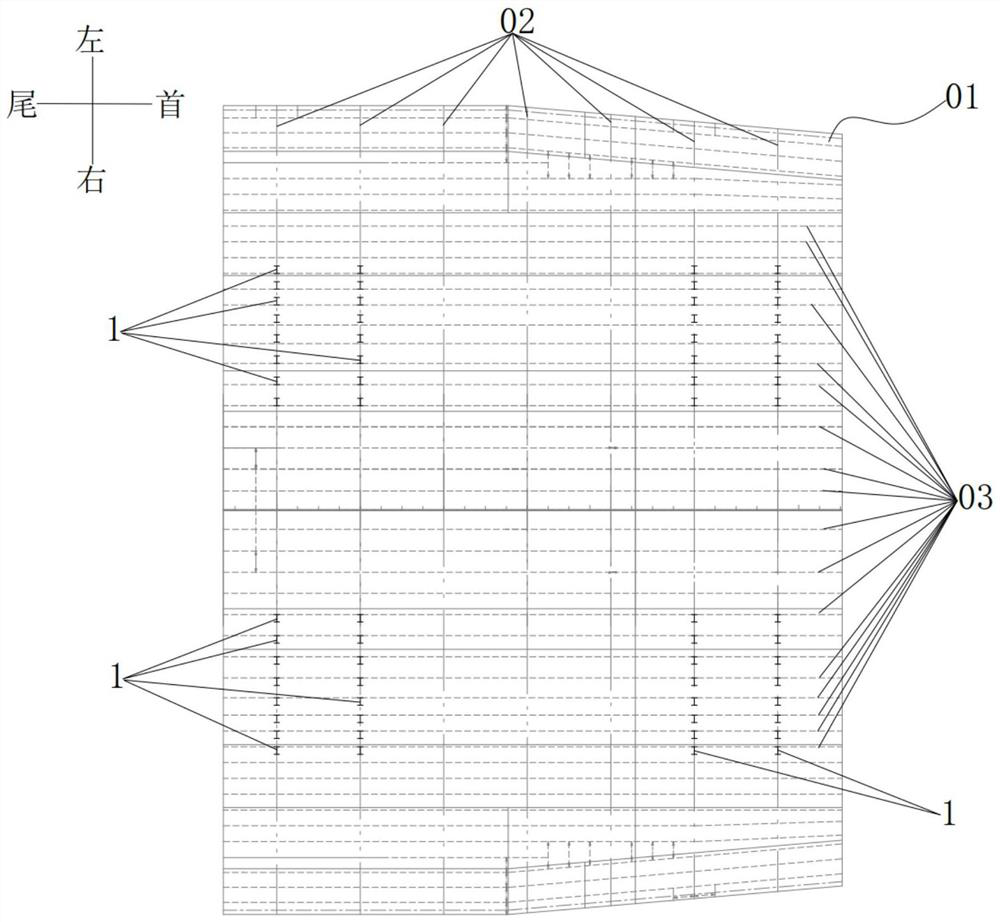 Hoisting method of huge thin deck block