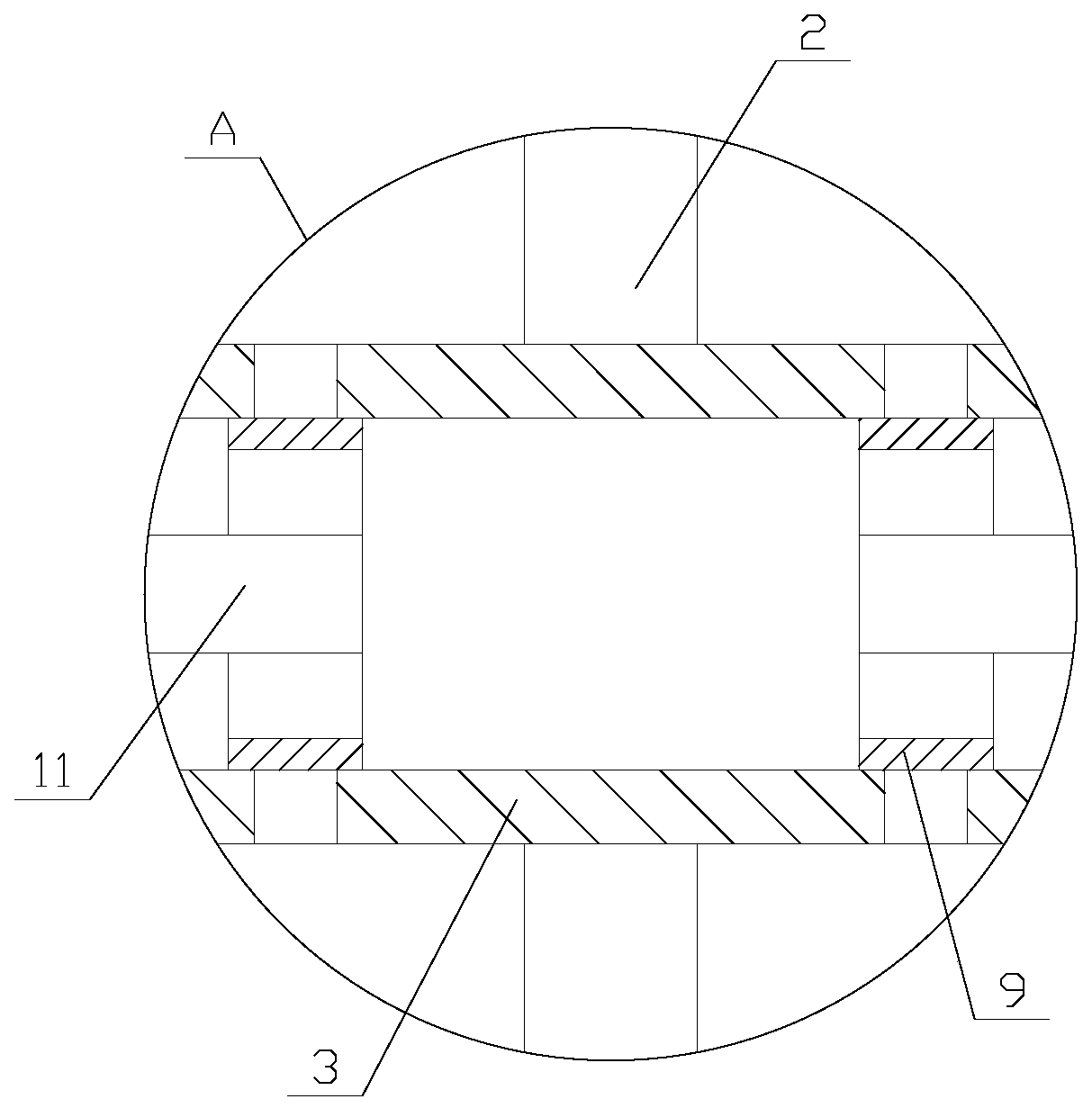 Cutting machine used for hardware machining and having good heat dissipation effect