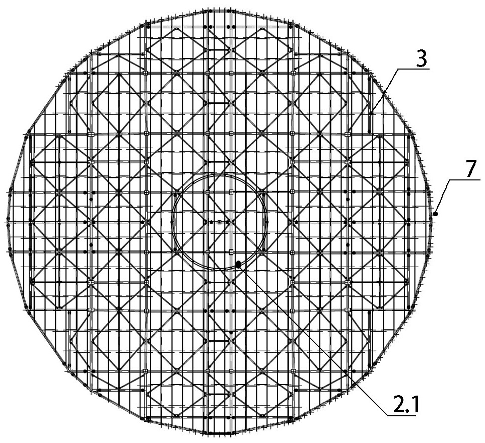 A craft-type omnidirectional beacon reflection net on the roof of a building and its construction method