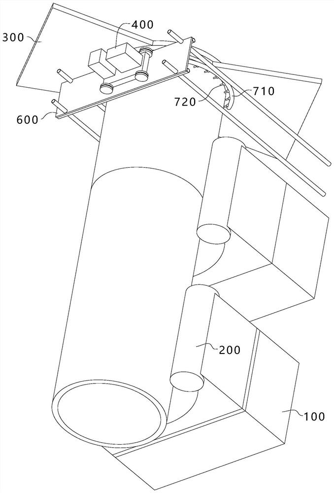 Rotary drum submerged-arc welding device and welding method