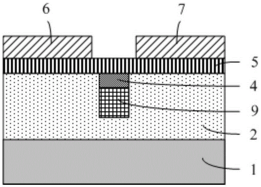 Silicon gate graphene/black phosphorus transistor and preparation method