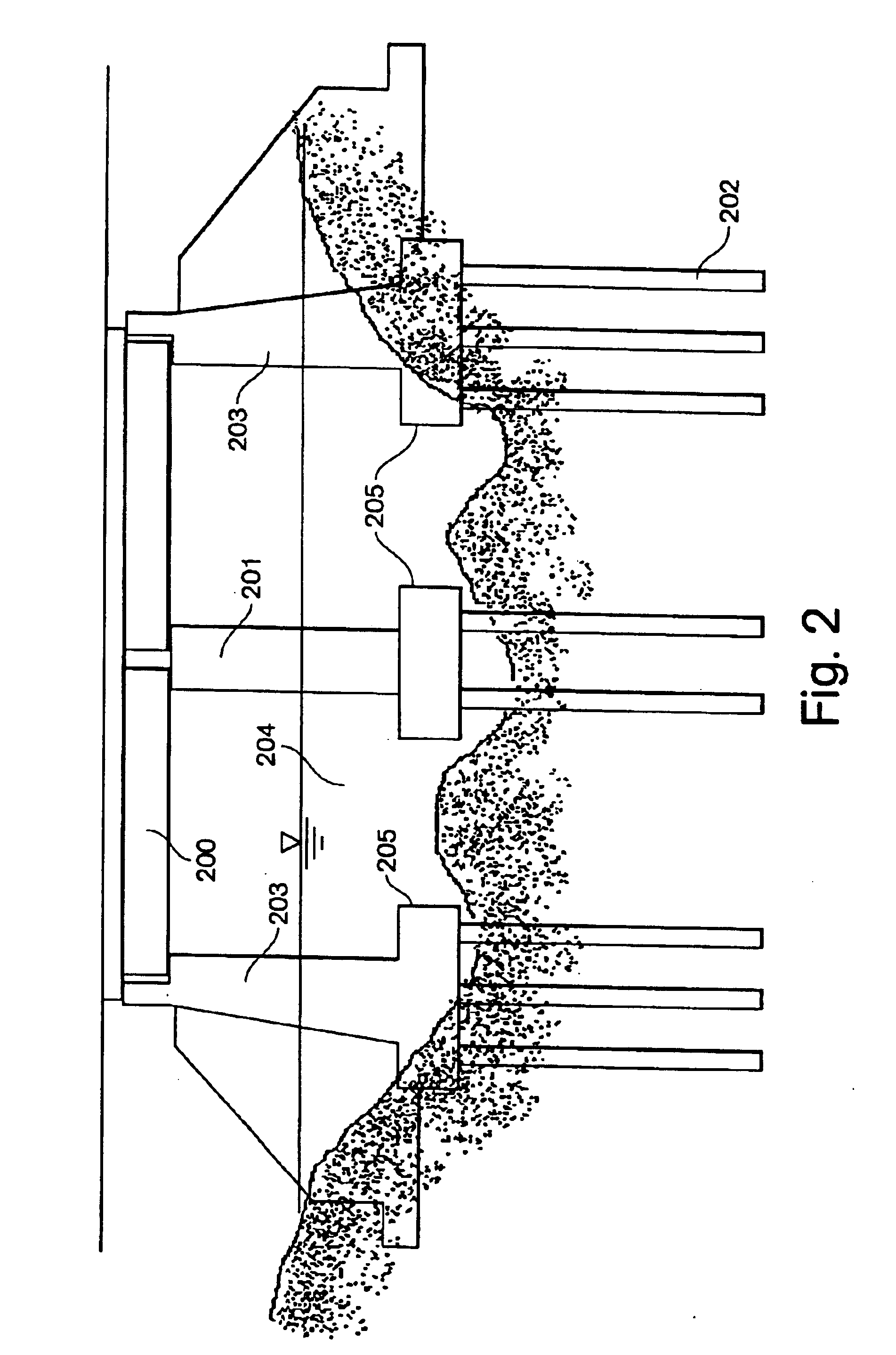 Monitoring system and process for structural instabilities due to environmental processes