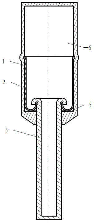 Static sealing oil cylinder with rodless cavity