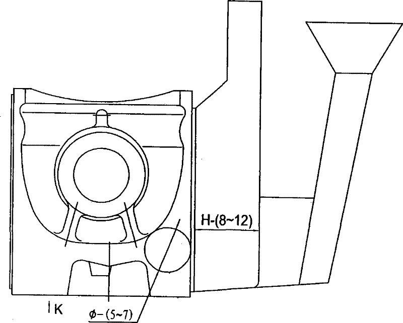 Process for improving metallographic structure of piston head and increasing casting production efficiency