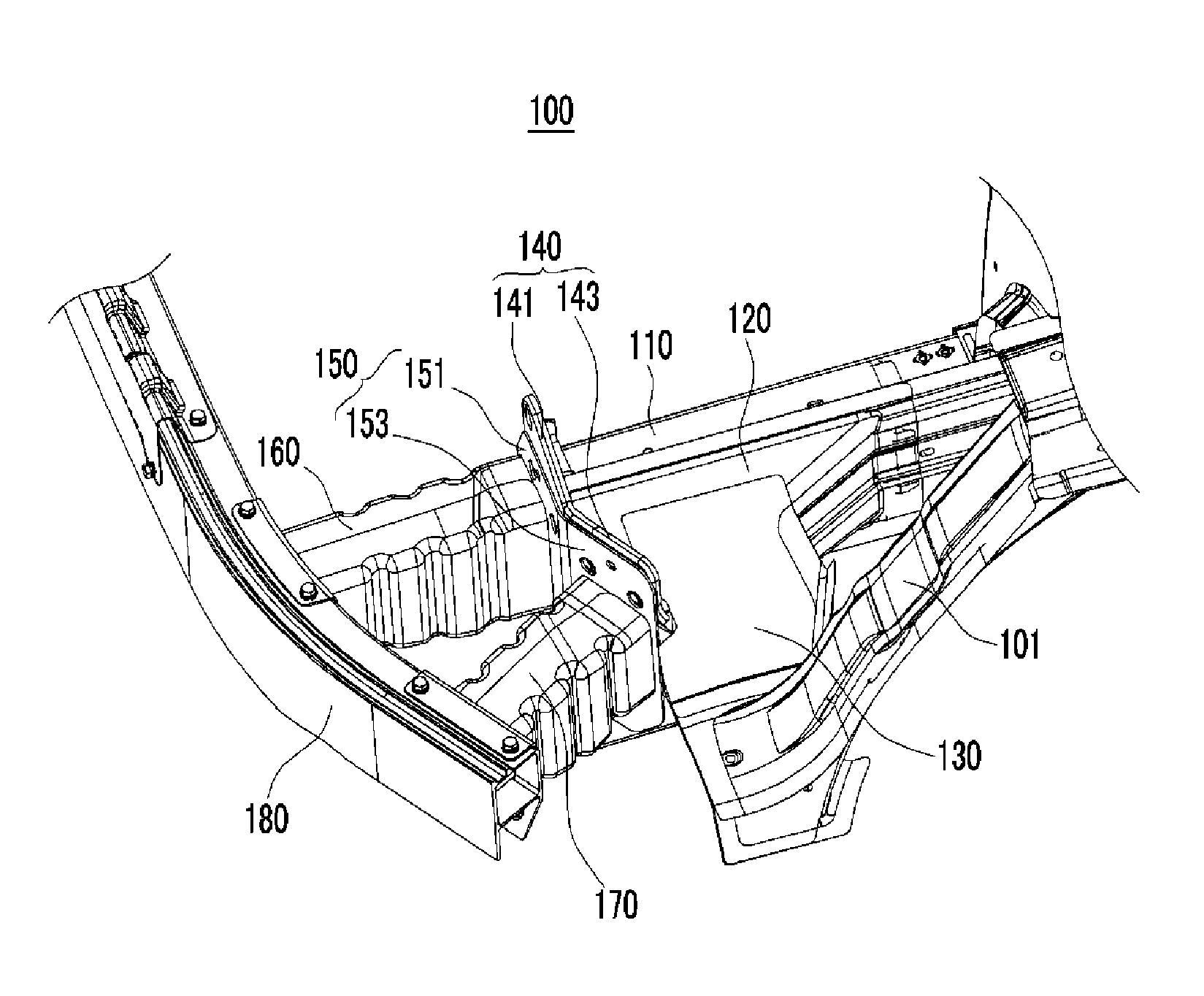 Bumper assembly for vehicle