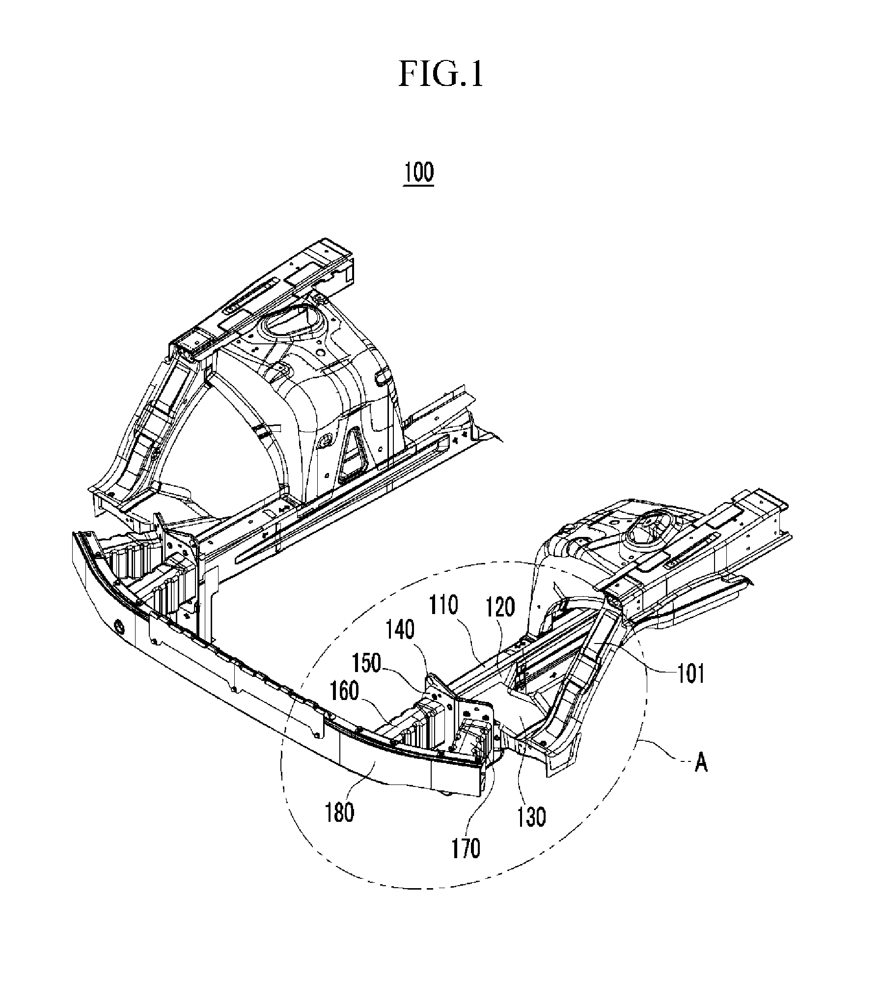 Bumper assembly for vehicle