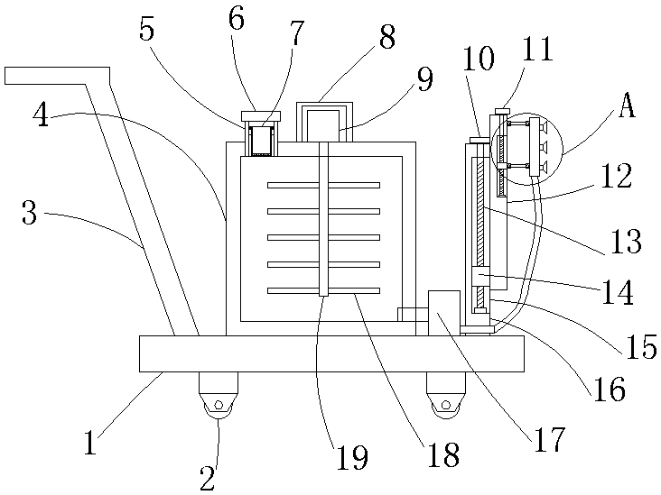 Spraying device for plant protection