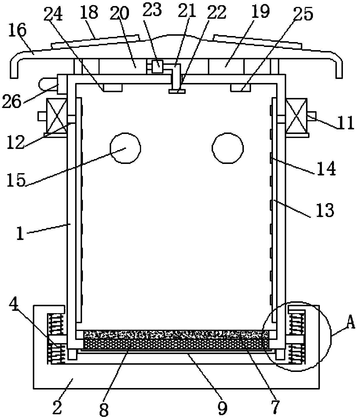 High-low-voltage switch cabinet with automatic protection function