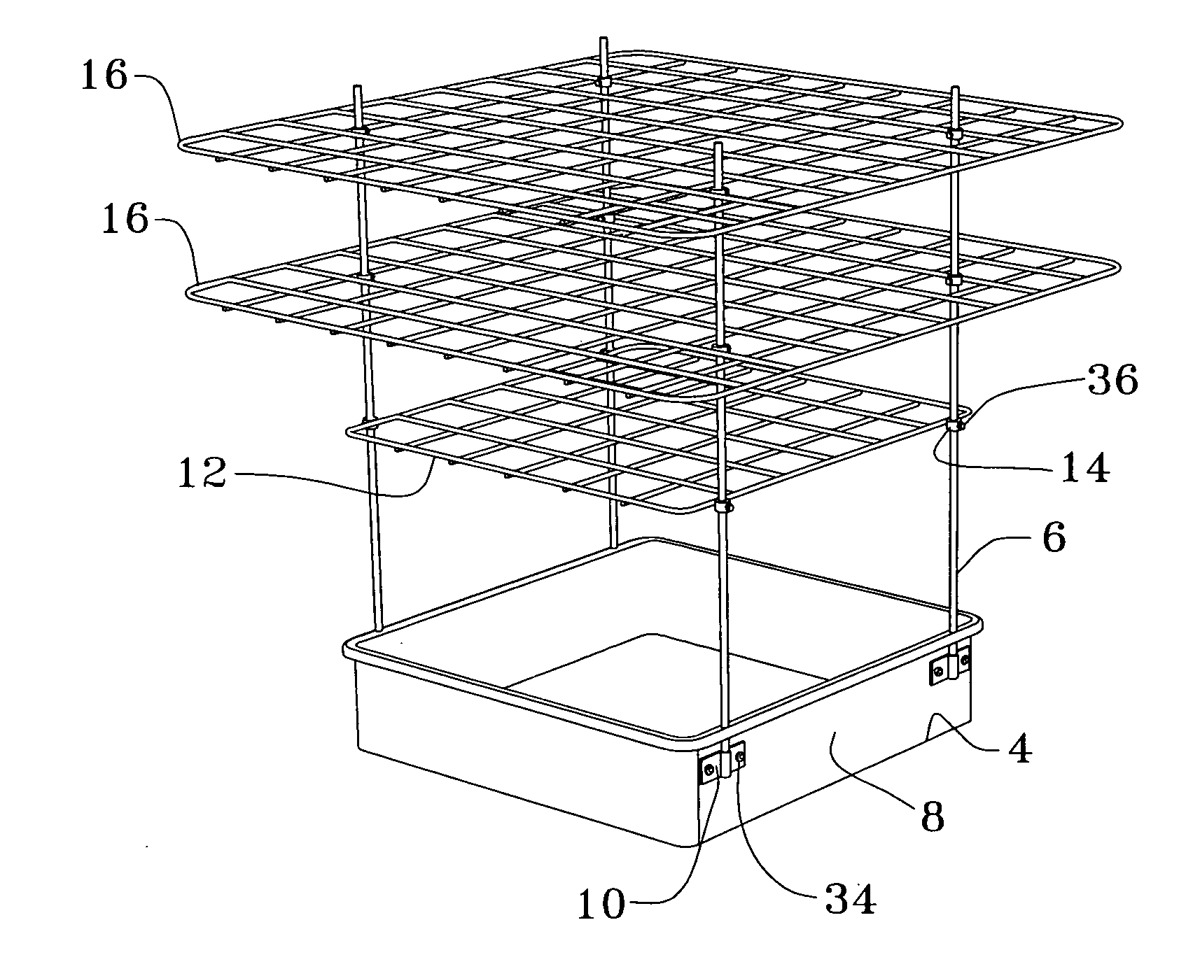 Indoor plant harvesting system