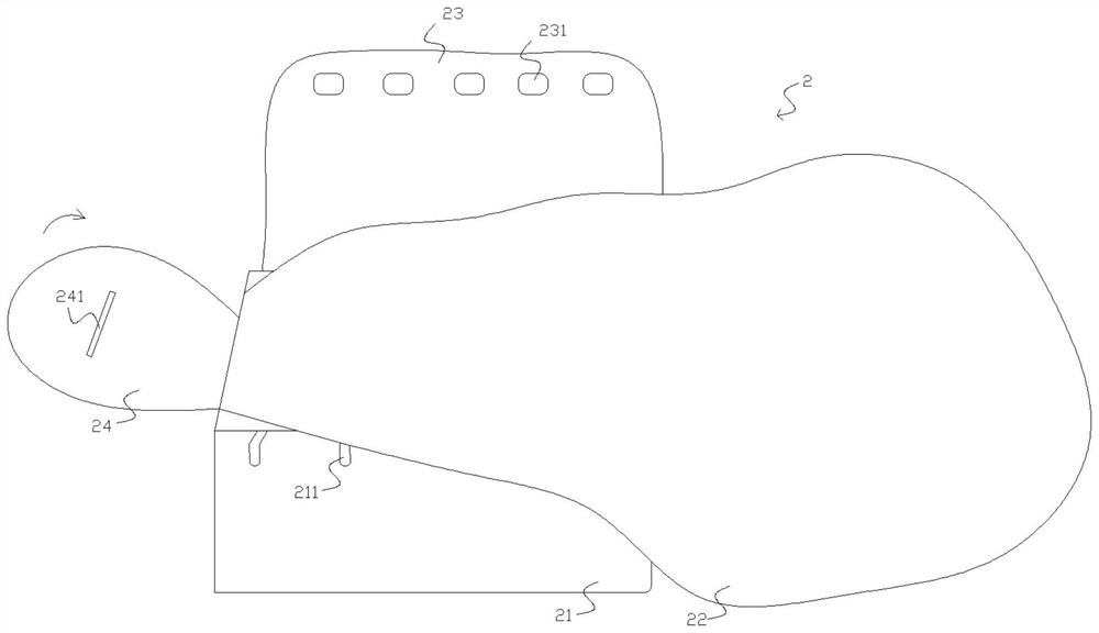 Storage method of vehicle safety air bag