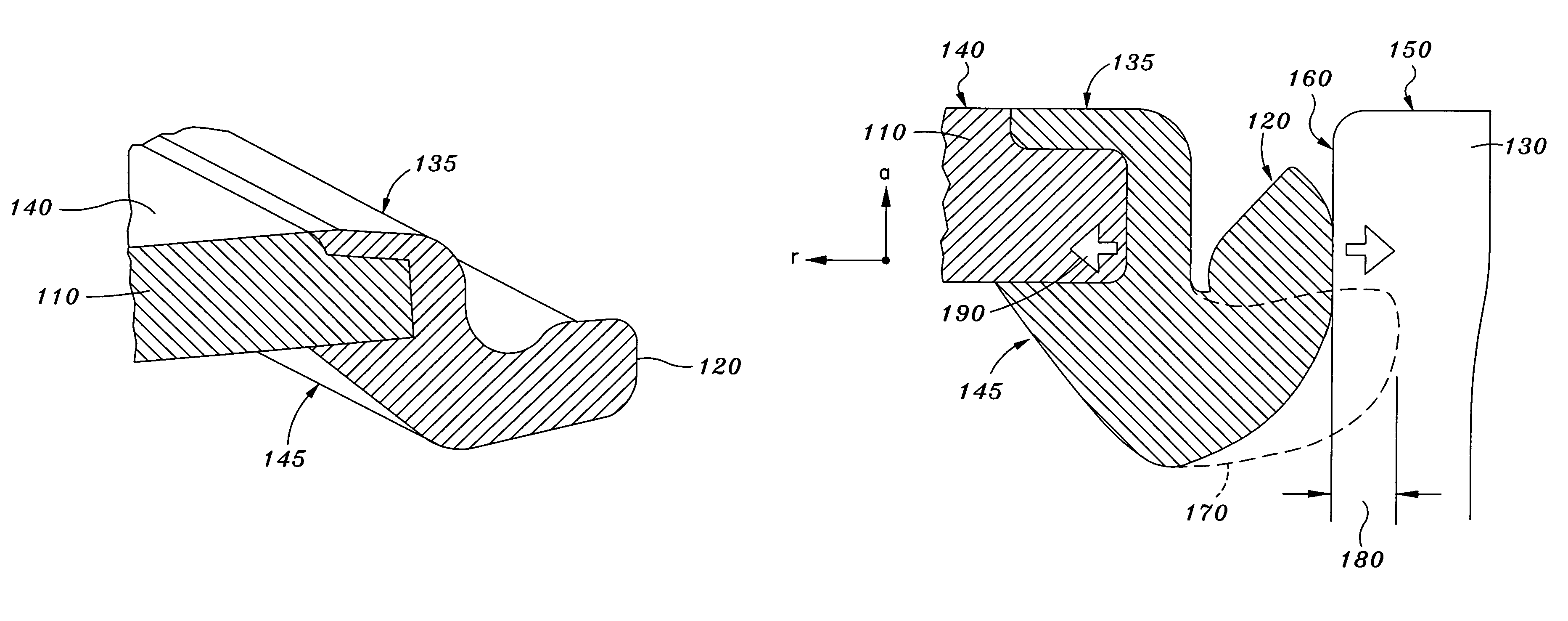 Radial top cover gasket for disk drives