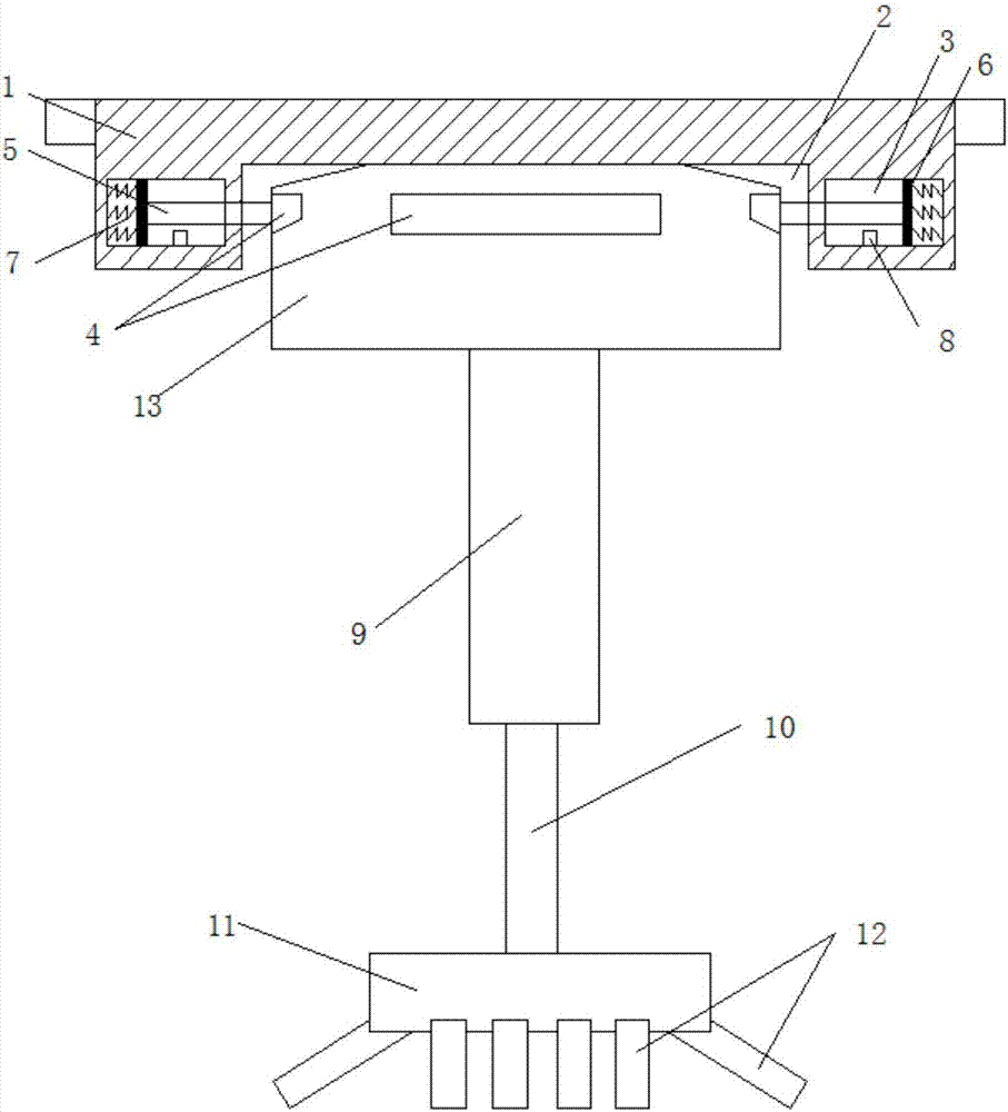 Suspending-and-lifting-type local environment detection device