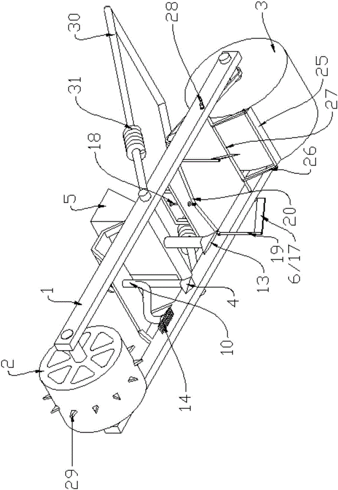 Seeding machine convenient to reverse to cover soil