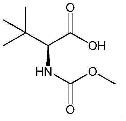 Preparation method of N-methoxycarbonyl-L-tert-leucine