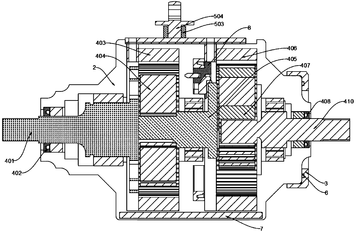 Floating positioning mechanism of double-planet-gear speed reducer