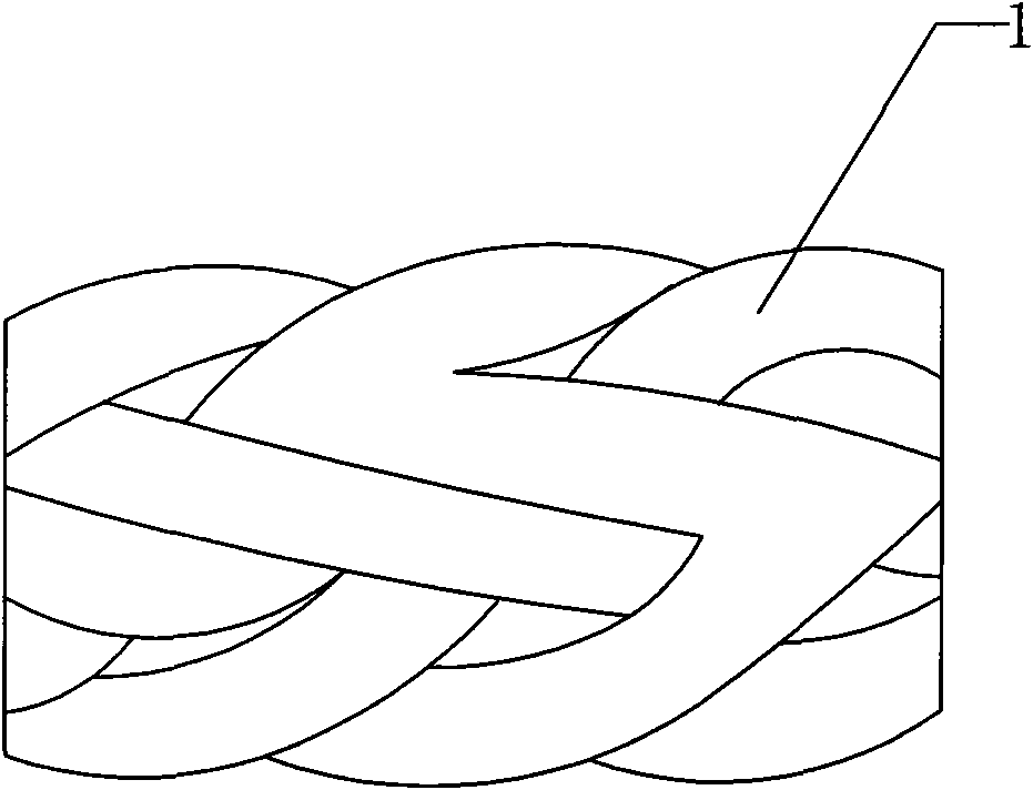 Polyester and polypropylene compound mooring rope and preparation process thereof