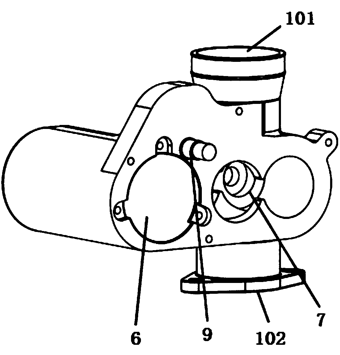 Double-roller valve body adjusting type electronic throttle valve