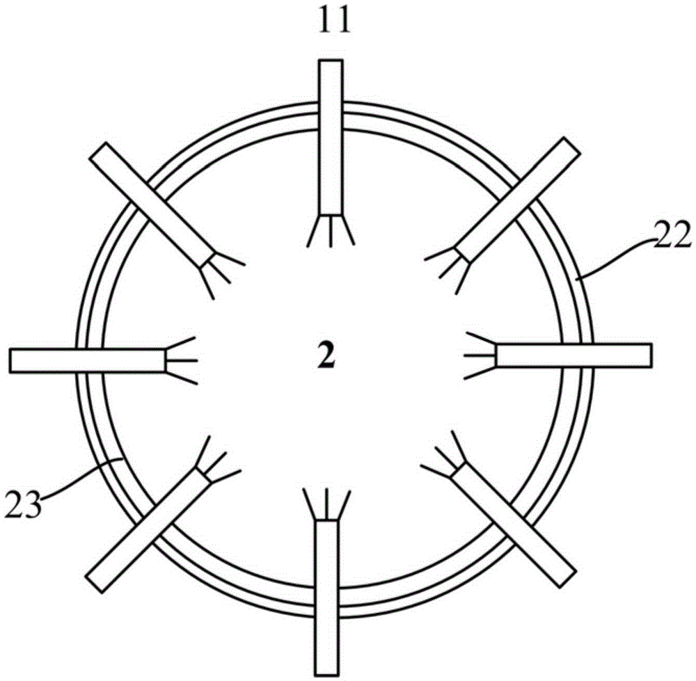 Chilling transformation and purification device for high-temperature gasification product and technological method adopting chilling transformation and purification device