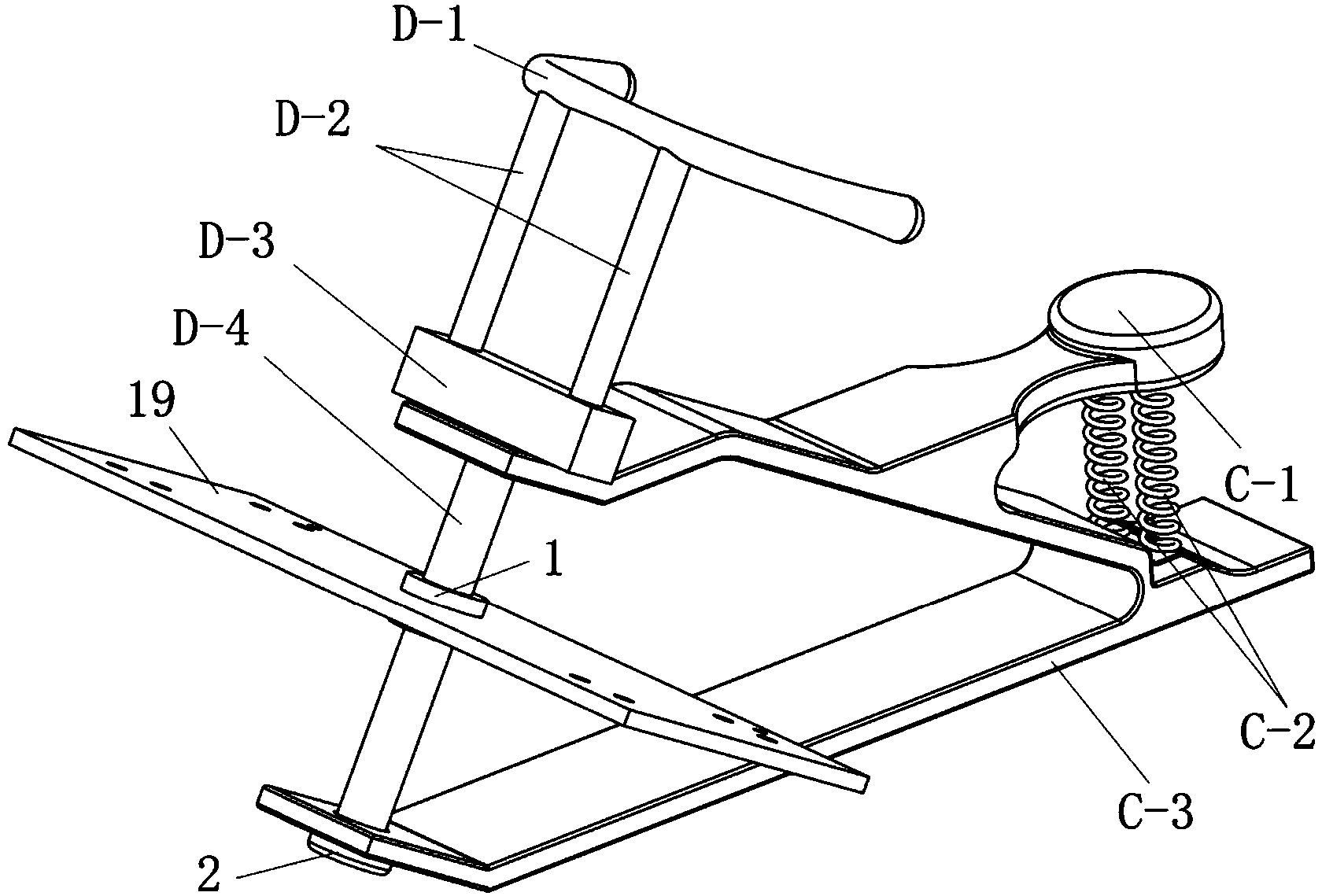 Manpower-operated leg type walking vehicle