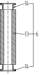 Device for moving small insulating plate at bottom of polycrystalline silicon ingot furnace and polycrystalline silicon ingot furnace