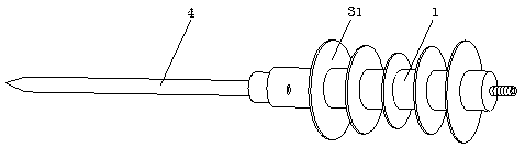 An absorbing energy storage peak-shaving lightning-termination device