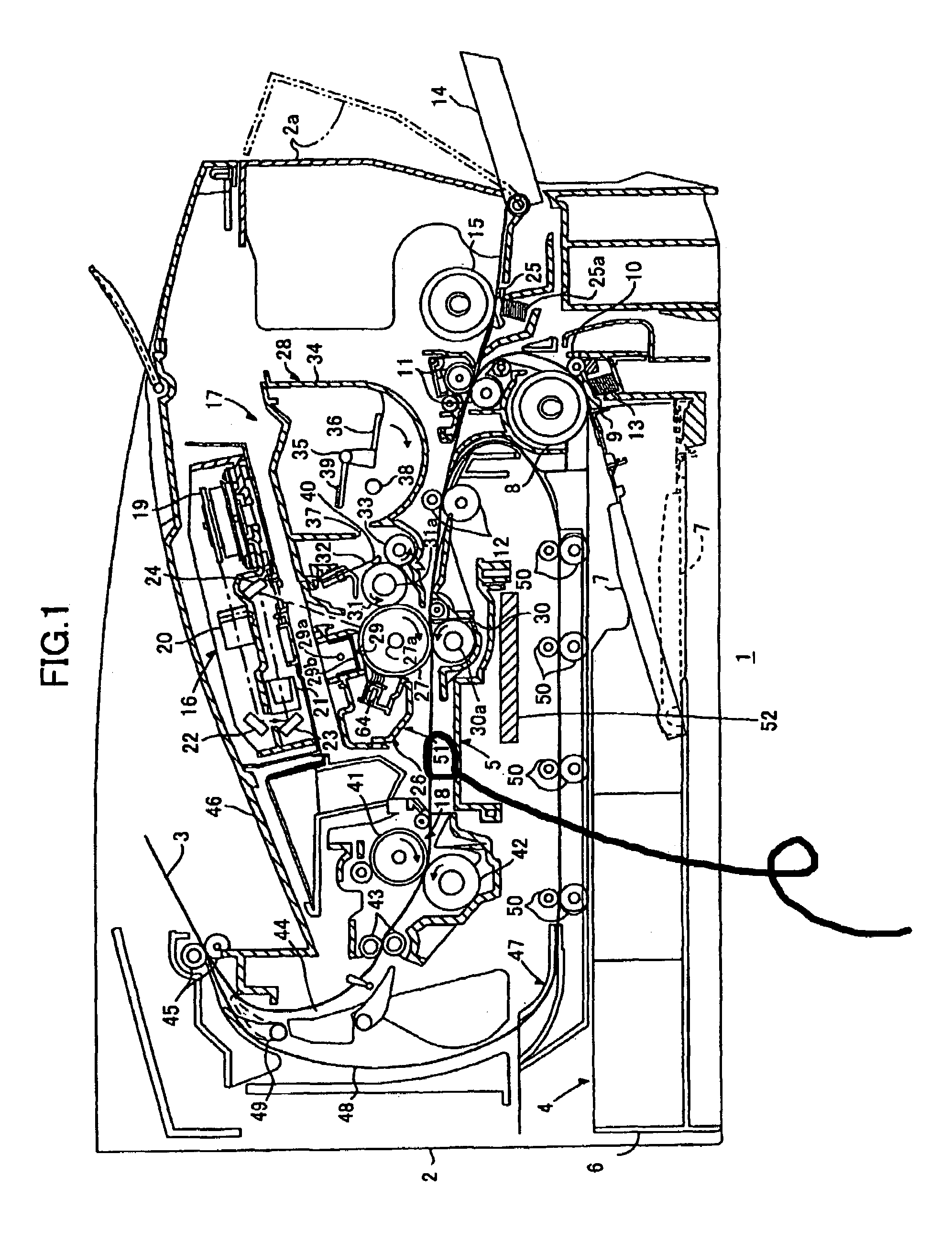 Image-forming device with power supplying unit