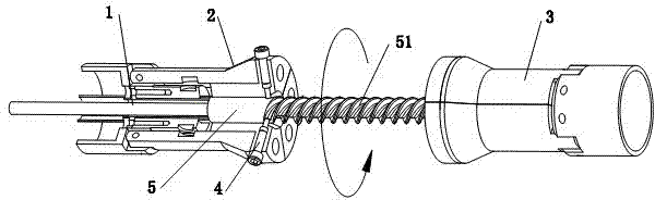 Machining process of rotation-torsion threaded copper pipe