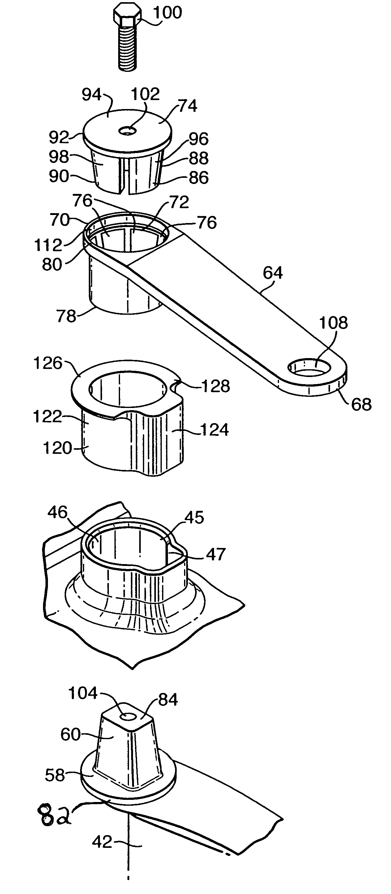 Variable vane arrangement for a turbomachine