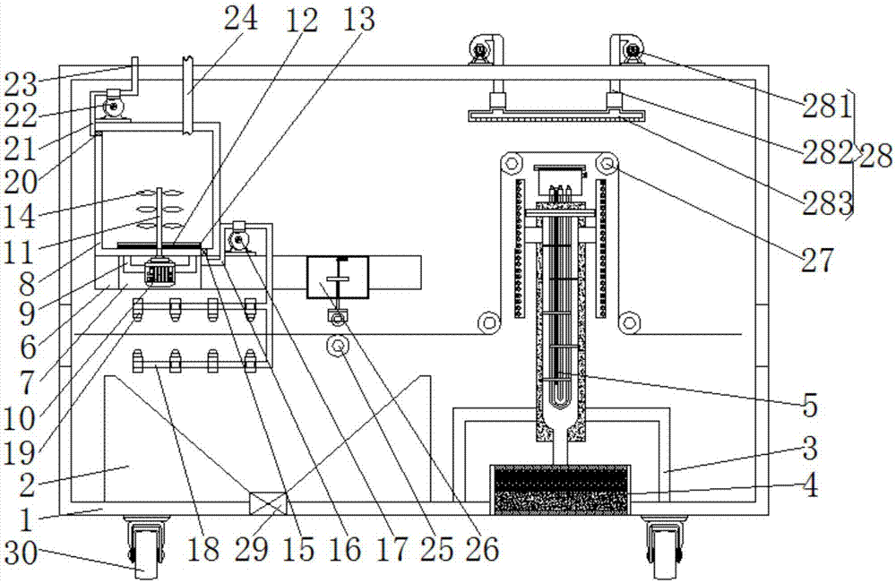 Textile dyeing device having drying effect