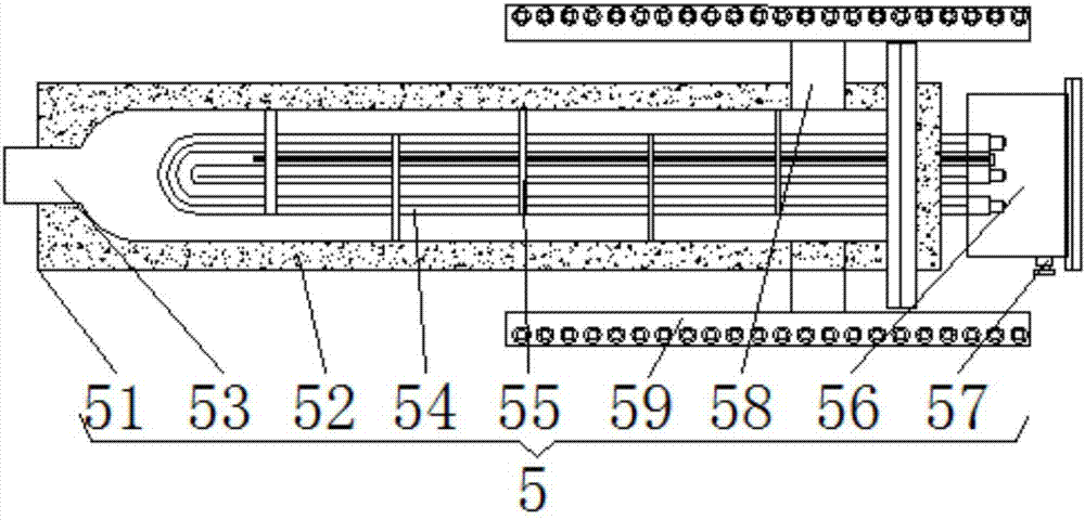 Textile dyeing device having drying effect