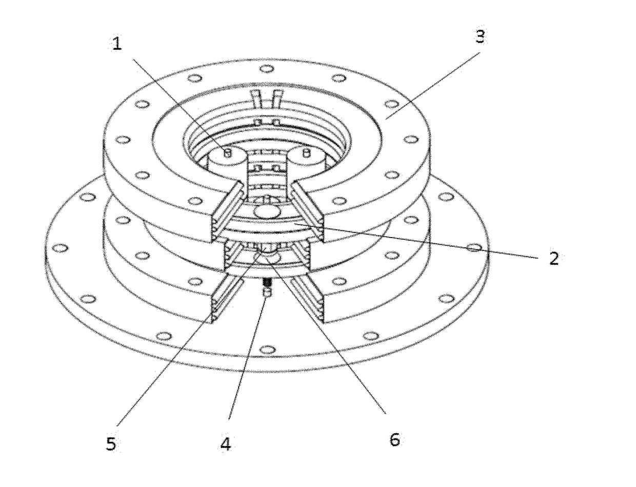 Pulse power device based on annular ceramic solid state line