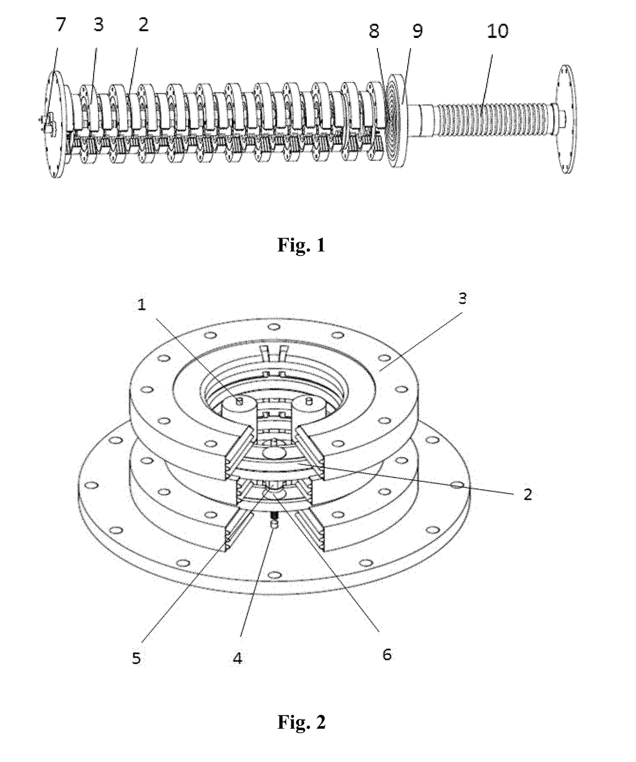 Pulse power device based on annular ceramic solid state line