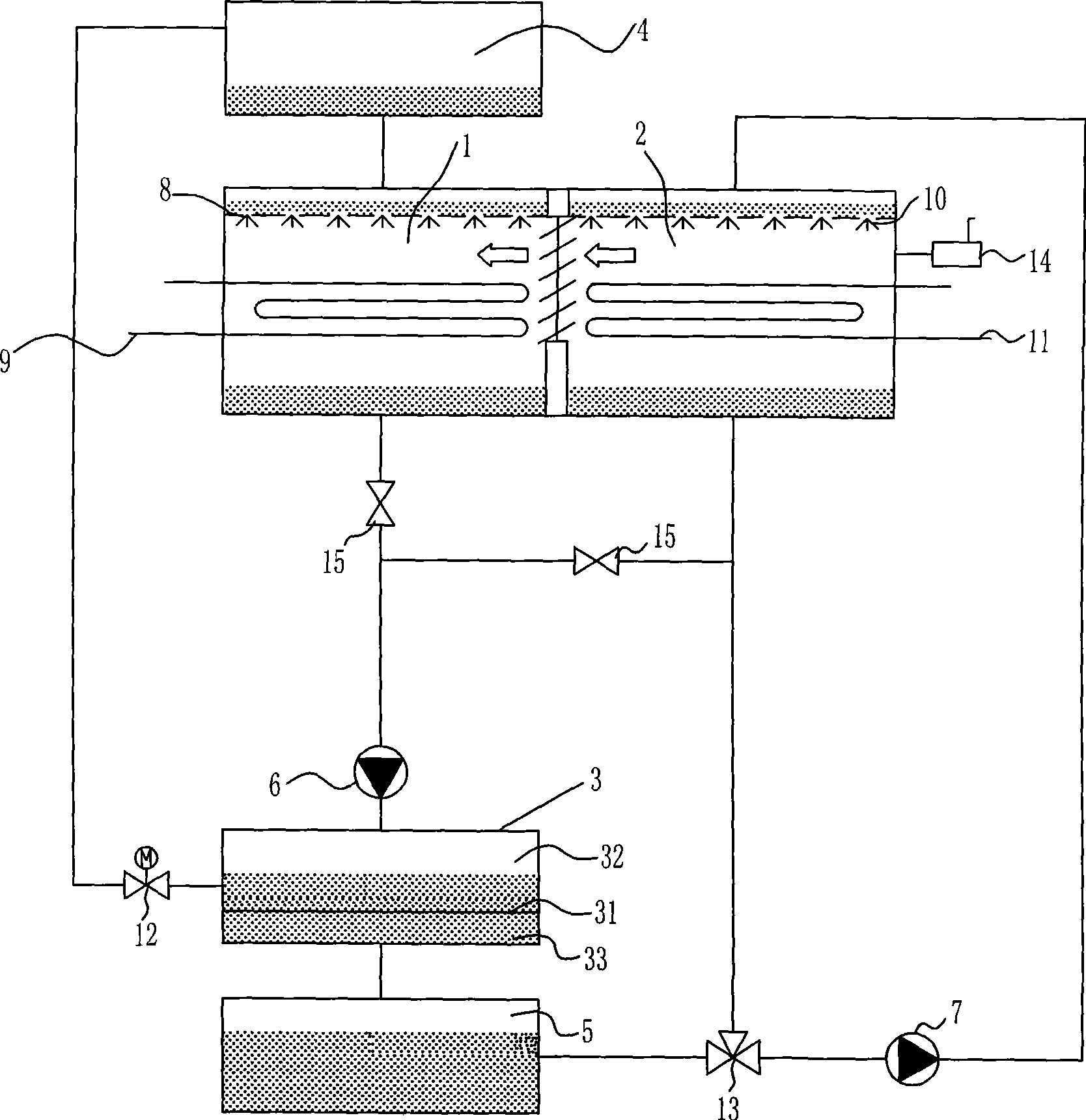 Regeneration method for refrigerant and absorption liquid and absorption refrigerating machine