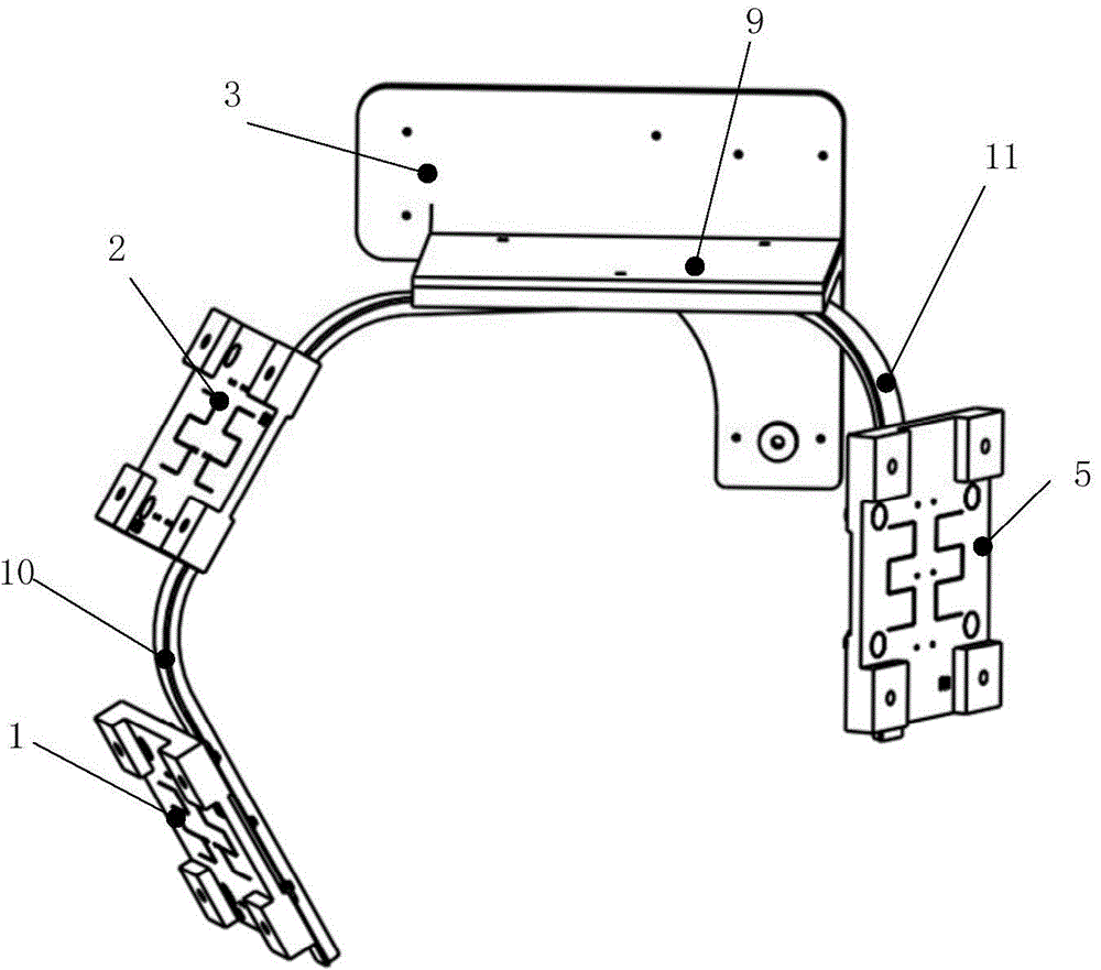 High-accuracy micro deformation star sensor mounting bracket