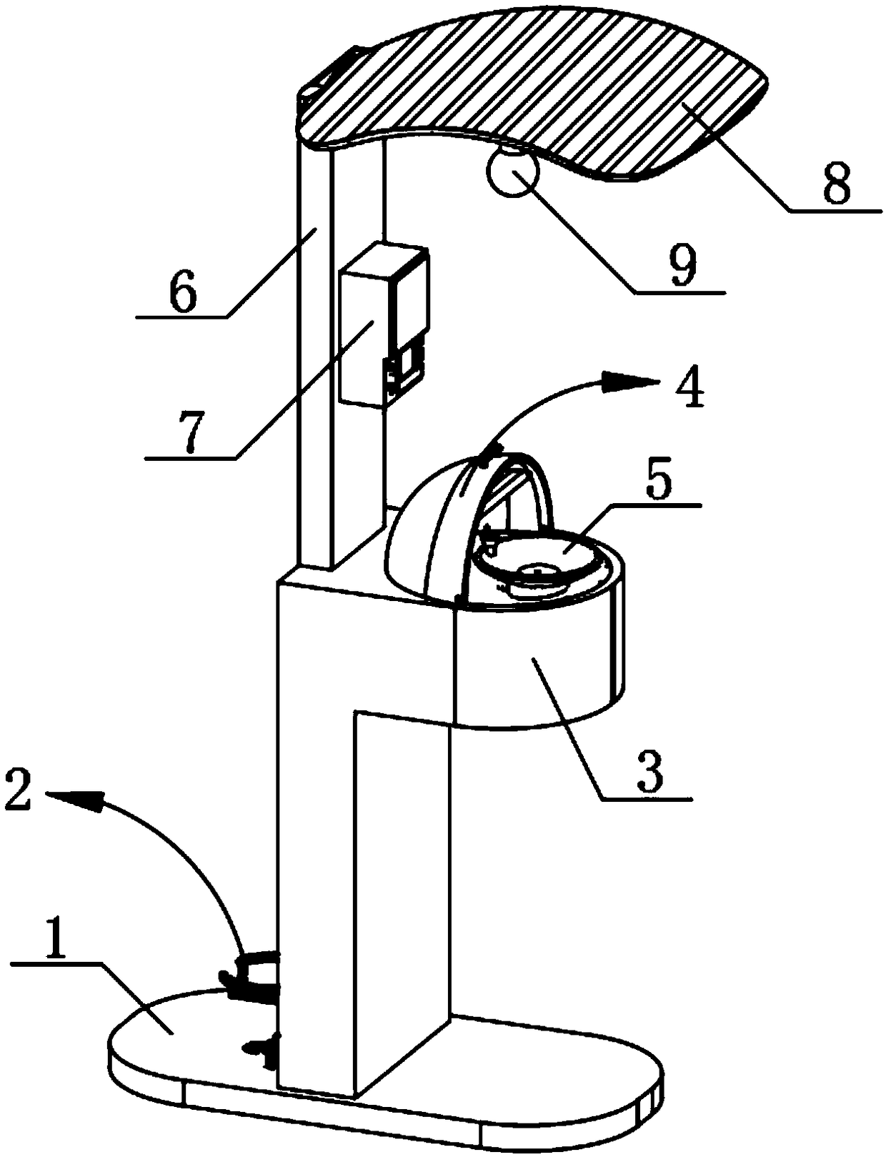 Cleaning-type outdoor public direct drinking water device